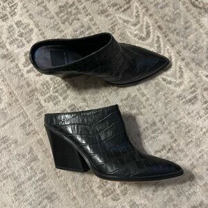 Heeled Faux Croco Dolce Vita Mules